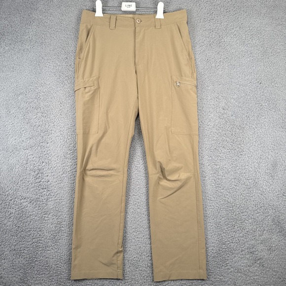 Columbia Pants Mens 30x30 (33x30) Beige PFG Omni Shade Cargo Lightweight Fishing - Picture 1 of 11